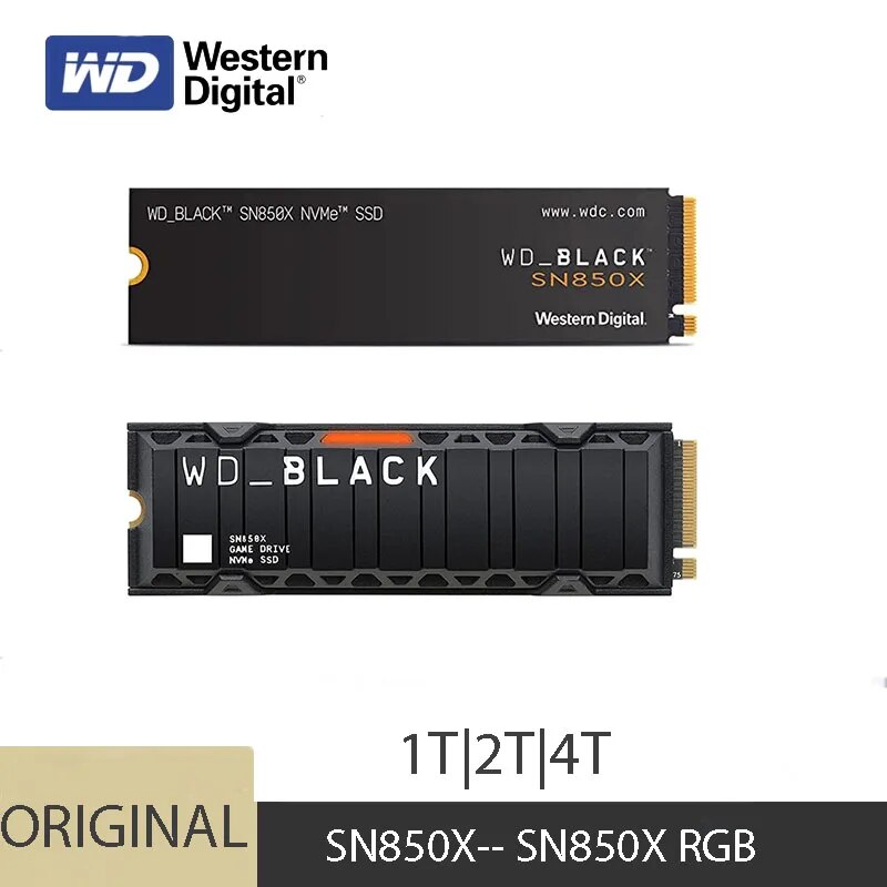ũž ƮϿ WD BLACK SN850X NVMe  ̹ SSD, ָ Ʈ ̺ Gen4 PCIe M.2 2280, ִ 7300 MB/s